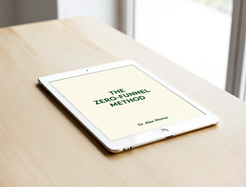 The Zero-Funnel Method — 92 pages on tablet